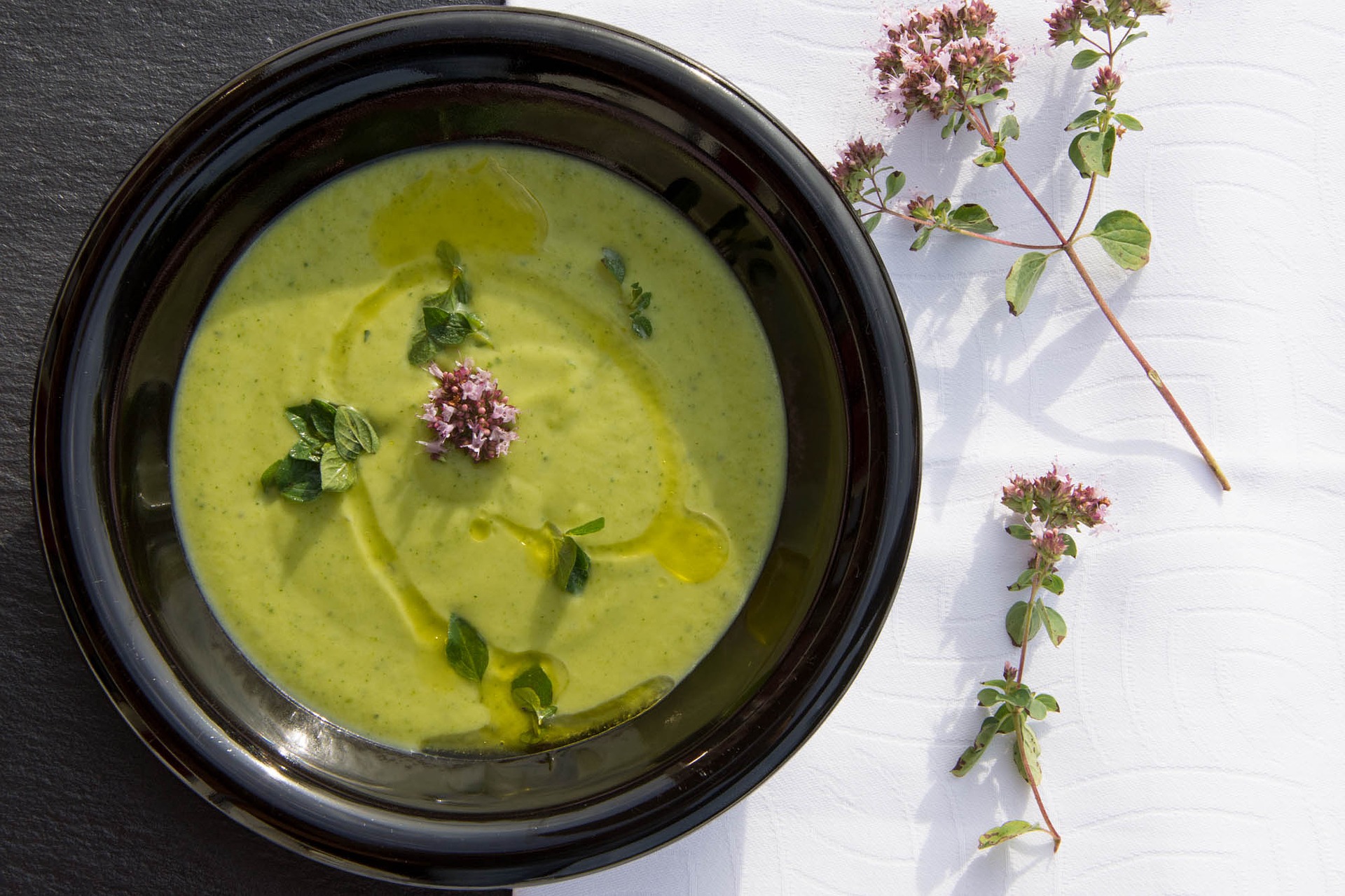 Soupe de courgettes