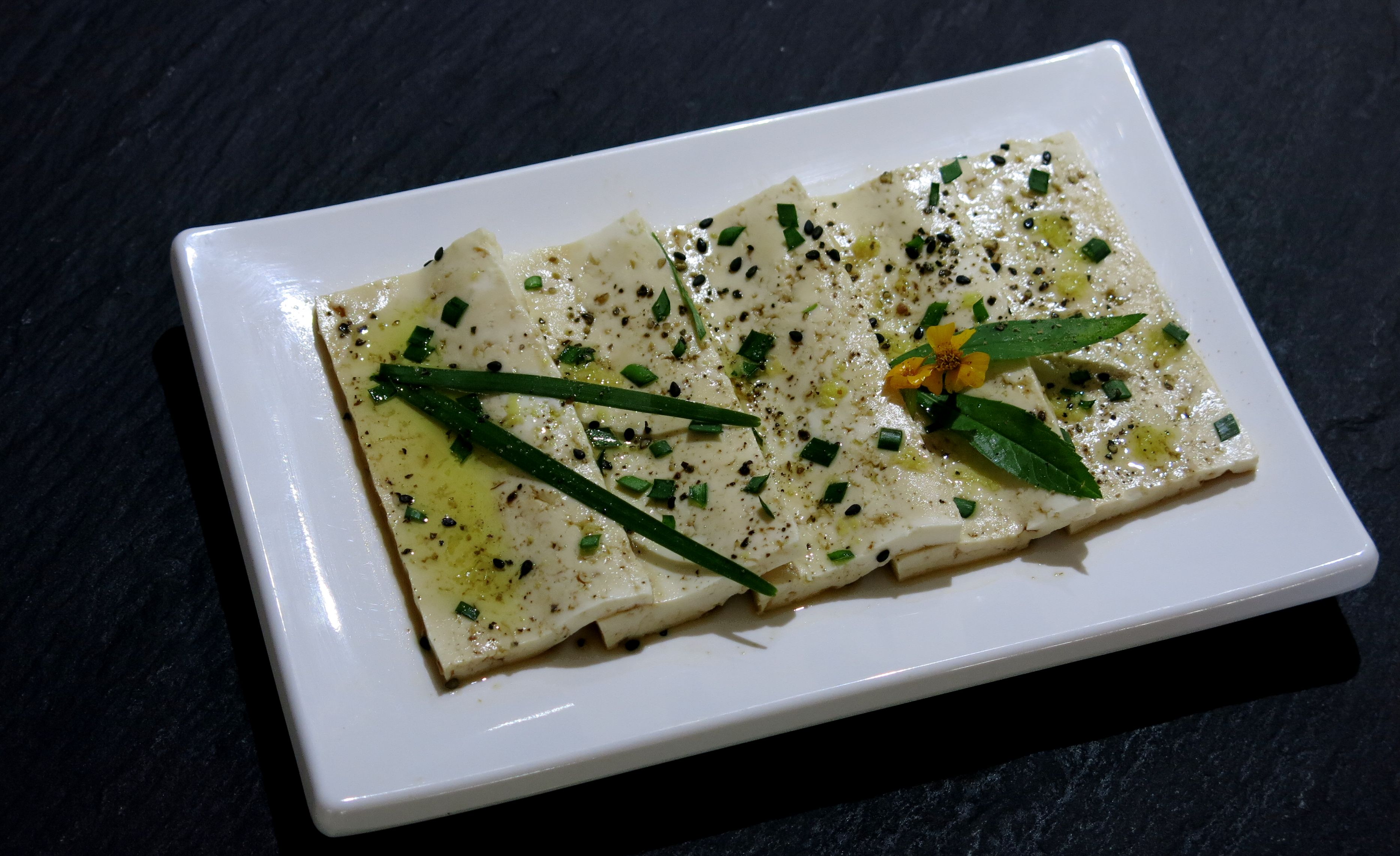 Carpacio de tofu