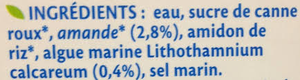 Jus d'amande bio
