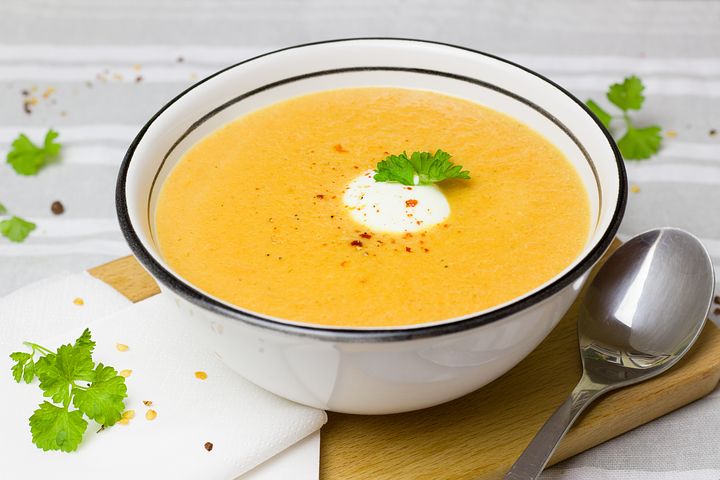 Soupe de lentilles corail