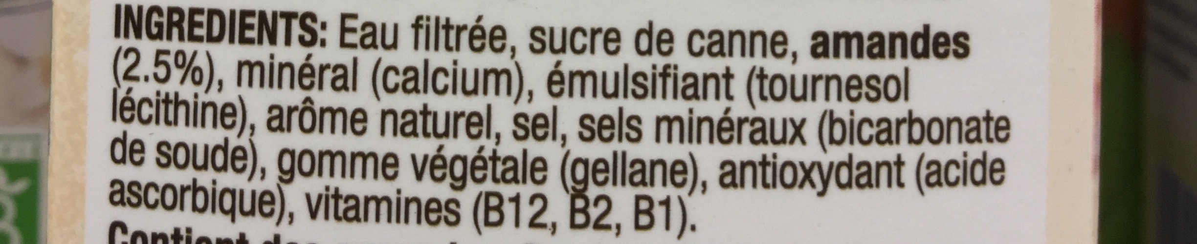 Jus  d'amande