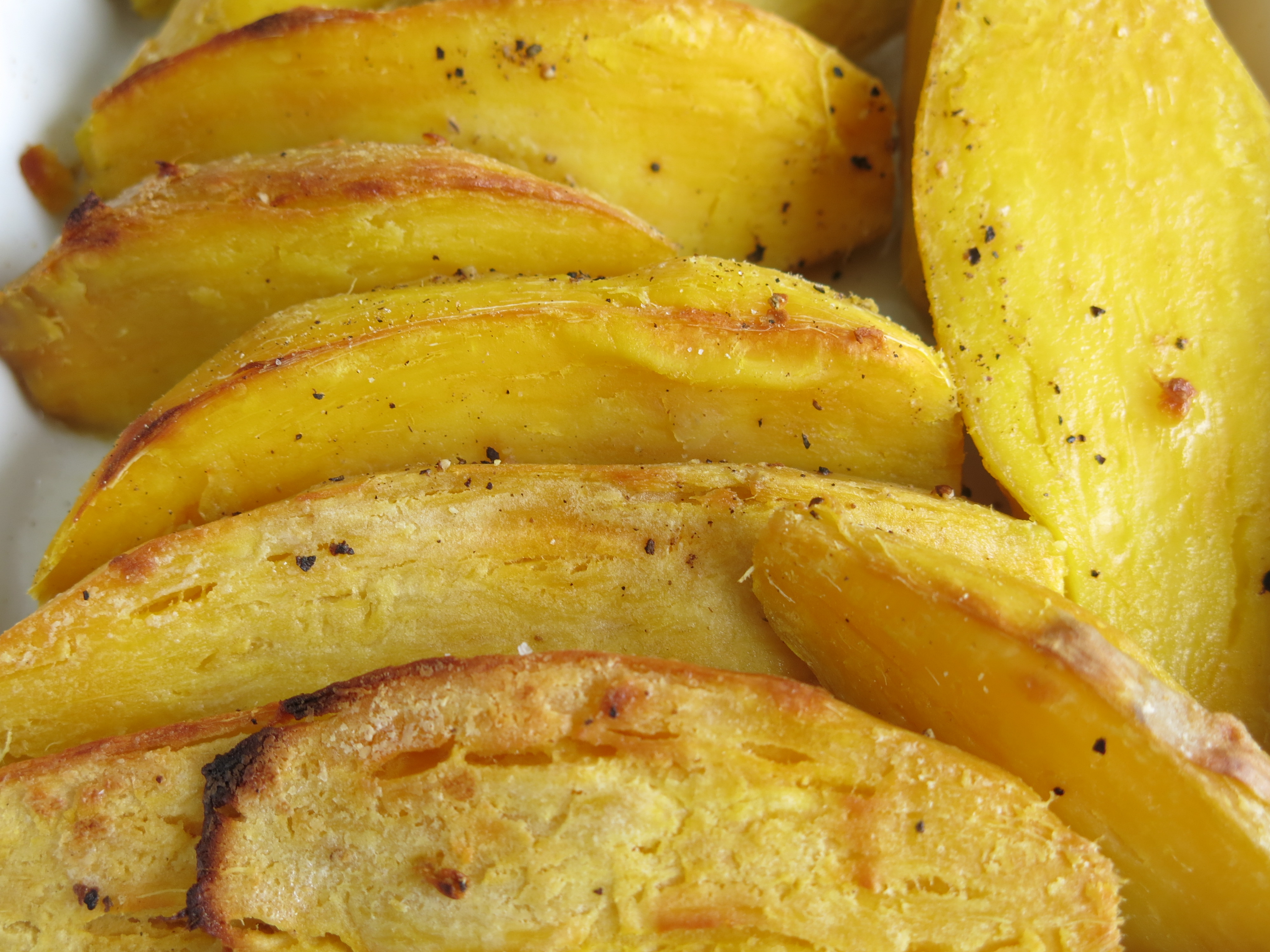 Patates douces rôties