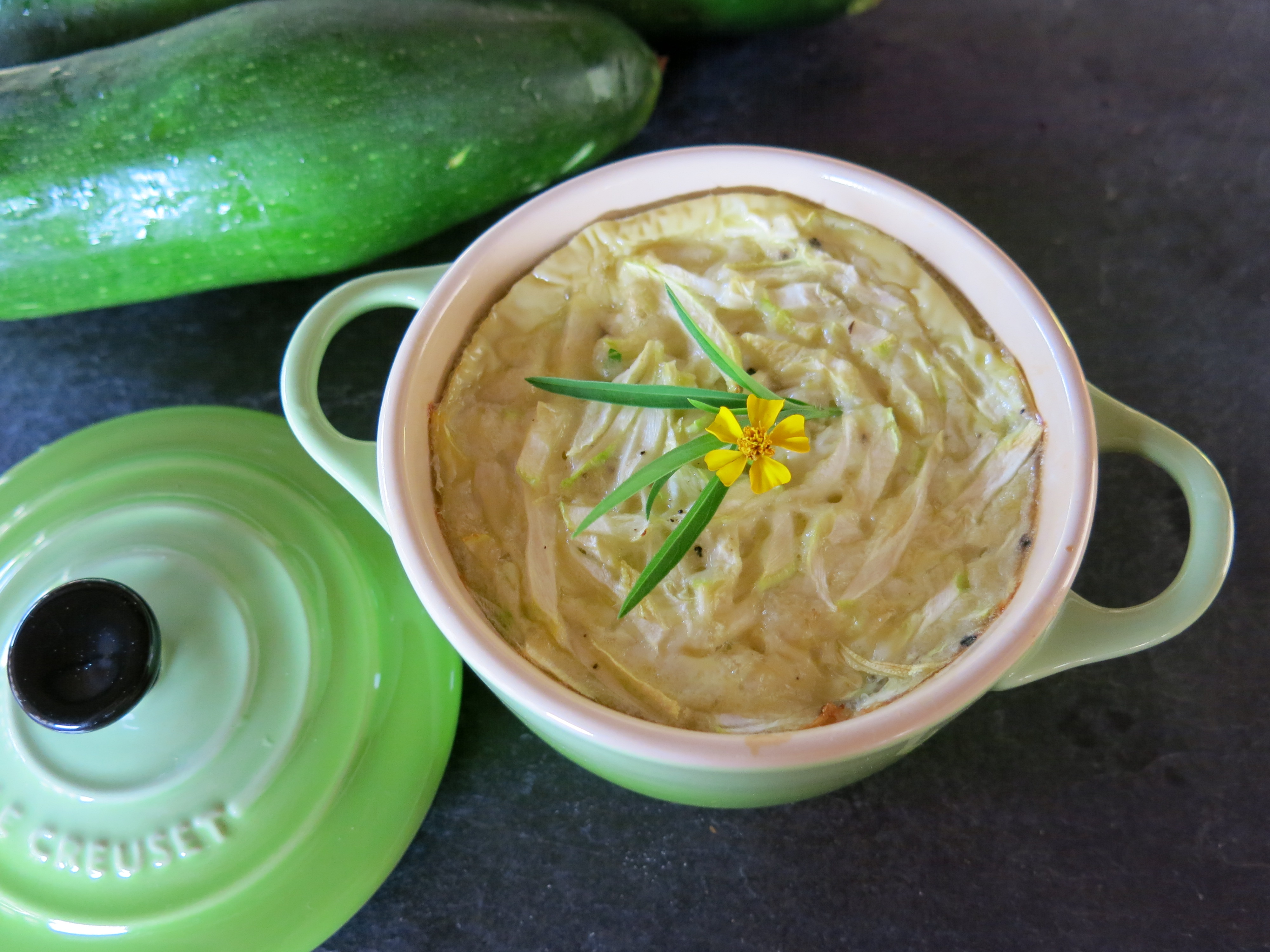 Flan de courgettes coco